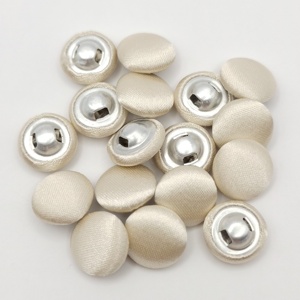 Bán buôn 11.5 mét vải tự bao phủ Shank nút satin vải bao phủ nút - Product Image 6