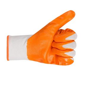Gants en polyester et nylon enduits NBR du Vietnam, paume lisse micro-sable, poignet élastique, multicolores, pour tri d'équipe et travaux légers - Product Image 2