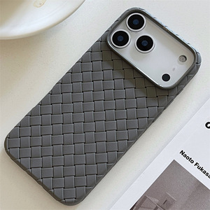 Funda Magnética con Patrón Tejido para Teléfono Móvil, de TPU Suave, Color Naranja, para <span class=keywords><strong>iPhone</strong></span> 17, Fundas para <span class=keywords><strong>iPhone</strong></span> 17 Pro - Product Image 3