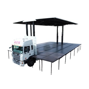Sự kiện sân khấu xe tải di động với hệ thống âm thanh điện Roadshow Phúc âm cuộc Thập Tự Chinh xe tải sân khấu di động để bán - Product Image 1