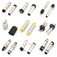 Connecteur de prise femelle DC en laiton nickelé 5,5x2,1 mm, 12V 2A, pour éclairage LED et applications d'alimentation