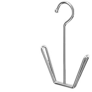 Colgador de zapatos de acero inoxidable con diseño de doble gancho para secar zapatos y ropa, estante colgante móvil - Product Image 1