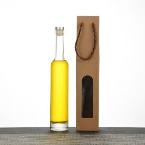Offre Spéciale Bouteille de <span class=keywords><strong>Gin</strong></span> Écologique de Qualité Alimentaire Super Flint Sérigraphiée à Col Long Personnalisée en Liège Transparent 200ml 375ml 500ml 750ml - Product Image 5