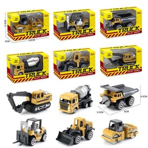 HTL Coche de Juguete de Metal Fundido a Presión, Vehículo de Construcción, Camión de Juguete a Escala 1/64, Mini Camión de Fricción, Coche de Juguete Deslizante para Niños - Product Image 2