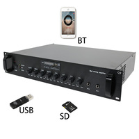 Sistema de PA Completo, Micrófono, Amplificador, Altavoz, Mezclador, Equipo de 6 Altavoces, Cine en Casa V2.1, LED RGB, IPX-6, Resistente al Agua, Súper