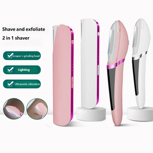 Dermaplaning sonique portable pour femmes, rasoir dermaplaning rechargeable avec technologie LED Light Edge, tondeuse à sourcils - Product Image 5
