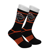 Chaussettes de marque de créateur décontractées en coton tricoté en jacquard pour hommes Chaussettes de sport personnalisées absorbant la sueur et amusantes Vente en gros pour l'automne