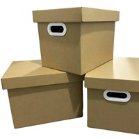 Cajas Archivadoras de Cartón Corrugado Personalizadas al por Mayor, con Grabado y Recubrimiento UV, para Almacenamiento y Manejo de Documentos
