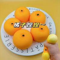 Balle anti-stress orange souple à rebond lent, jouet sensoriel fait main pour la décompression, pour garçons et filles de 14 ans et plus