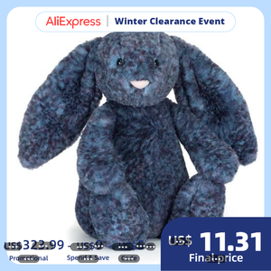 Jelly Catezbaby Uk - Muñeco de conejo adorable de algodón PP, peluche corto súper suave, Velo Hopps Conny <span class=keywords><strong>Bos</strong></span>, cara de tigre de paja rizada - Product Image 6