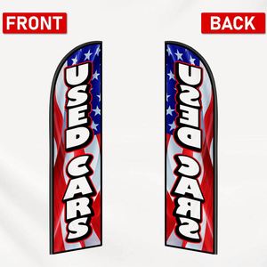 2.5*11.5 FT USED CARS USA High Quality Custom Feather <b>Flags</b> Beach <b>Flag</b> for Beach Party and Advertising Promotions - Product Image 3