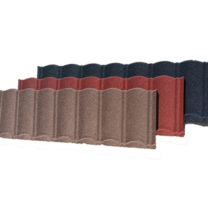 Fabricants de toits chinois Tuile de toit <span class=keywords><strong>en</strong></span> métal enduit de pierre galvanisée ondulée de haute qualité et rentable - Product Image 1