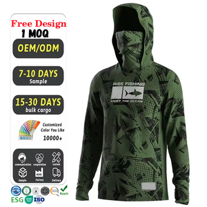 Custom Eco-Friendly Sublimation Upf50+ <strong>Fish</strong> Quick Dry Colombia <strong>T</strong> Men Performance <strong>Shirts</strong> Fishing Hoodie Long Sleeve Fishing <strong>Shirt</strong> - Product Image 1
