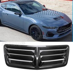 Marco Decorativo de Fibra de Carbono Real para la Entrada de Aire Delantera del Coche, Accesorios para Ford Mustang S650 GT Splitter - Product Image 2