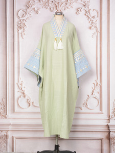Mode <span class=keywords><strong>Abaya</strong></span> Vêtements pour Femmes Robe Fête Broderie Sequin <span class=keywords><strong>Abaya</strong></span> Oman Robe - Product Image 5