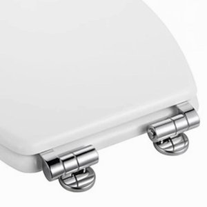 Bisagra de cromo para asiento de inodoro, conector de montaje de bisagra de tapa de inodoro de aleación de zinc, herrajes de repuesto - Product Image 2