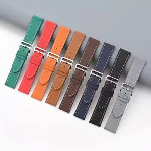 Bracelet de <span class=keywords><strong>montre</strong></span> double face en cuir véritable 18/20/22mm bracelet de <span class=keywords><strong>montre</strong></span> en cuir véritable à dégagement rapide pour hommes et femmes accessoires de bracelet de <span class=keywords><strong>montre</strong></span> en cuir - Product Image 2