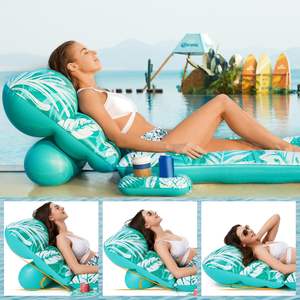 Flotador Inflable de PVC para Piscina con Portavasos y Reposacabezas para Adultos de MAKE WAVES - Product Image 2
