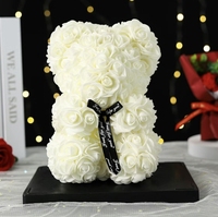 Hadiah ulang tahun pacar perempuan, bunga abadi romantis busa mawar hadiah Hari Valentine untuk saudara perempuan Qixi