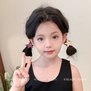 กิ๊บติดผมลายจุดรูปดาวแบบเรียบง่ายสำหรับเด็กผู้หญิงแฟชั่นน่ารักน่ารักๆสำหรับเด็กๆอุปกรณ์เสริมผมมีในสต็อกเก๋ไก๋ - Product Image 3