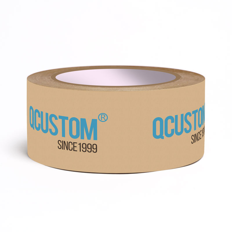 Custom Sticky Kraft Self Adhesive Tape Eco Friendly Carton Sealing Paper Tape