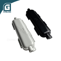 Acoplador de Fibra Óptica SC FTTH Gcabling 1 Entrada 1 Salida, Caja de Producción de Empalmes en Línea ODN DIO IP65 para Terminación Óptica