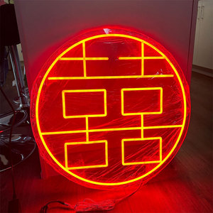 Letrero de Neón Personalizado con el Doble Signo de la Felicidad China, Regalo para Fiesta de Compromiso, Decoración de Boda - Product Image 1