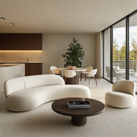 Canapé en cuir de luxe moderne, chaise en bois, table basse, ensemble de salle à manger pour hôtel, salon, extérieur, maison, bureau, mobilier modulaire