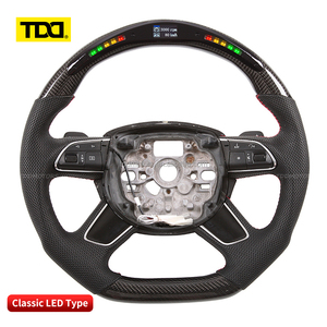 Volante Deportivo TDD de Fibra de Carbono con LED para Audi A3 A4 A5 S3 S4 RS3 RS4 B8 B9 8V 8W Personalizado - Product Image 3