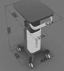 Factory Price 360 Rotation Silent <b>Wheels</b> Steel Material Moving Stand Trolley - Product Image 3