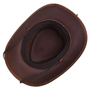 Best Suppliers Custom Made Genuine Leather Cowboy <b>Hats</b> Personalized Logo <b>Western</b> Fashion Wholesale Custom Leather Cowboy <b>Hats</b> - Product Image 4