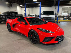 Kit carrosserie en fibre de carbone pour Chevrolet Corvette C8, style 5VM, avec lèvre avant, diffuseur, spoiler et capot en fibre de carbone, état neuf - Product Image 2