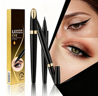 Crayon Eyeliner 24H Imperméable Anti-bavures Rendu de Couleur Lisse Créeur d'Effet Aile d'Oeil Noir