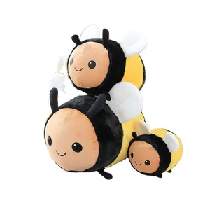 Kindergarten Early Learning Toys lampent plush toy Little Yellow Bee Seven Star Ladybug Plush Doll for Kids Gift