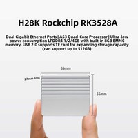Placa de desarrollo de código abierto CNC de metal con Chipset Rockchip H28k de bajo consumo de energía RK3528A, interfaces de enrutamiento, almacenamiento e I/O R2S
