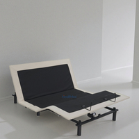 Vente directe d'usine, cadre de lit électrique réglable OEM&ODM, lit intelligent avec massage, design moderne en métal pour chambre à coucher