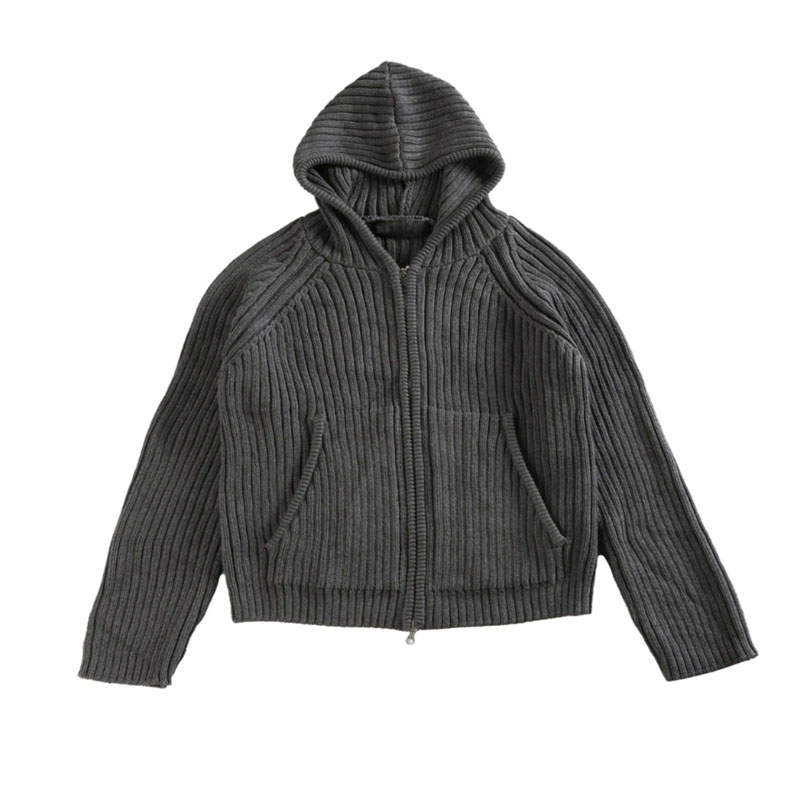 【U LAN】Toto Fleece String Two-Way Hooded Zip-Up Two Way Zipper Hoody - Versatile & Durable Clothing