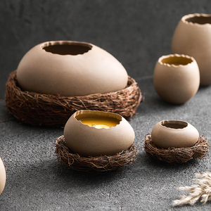 Assiette de table en céramique en forme d'œuf pour snacks, collection 2026, vente chaude - Product Image 1