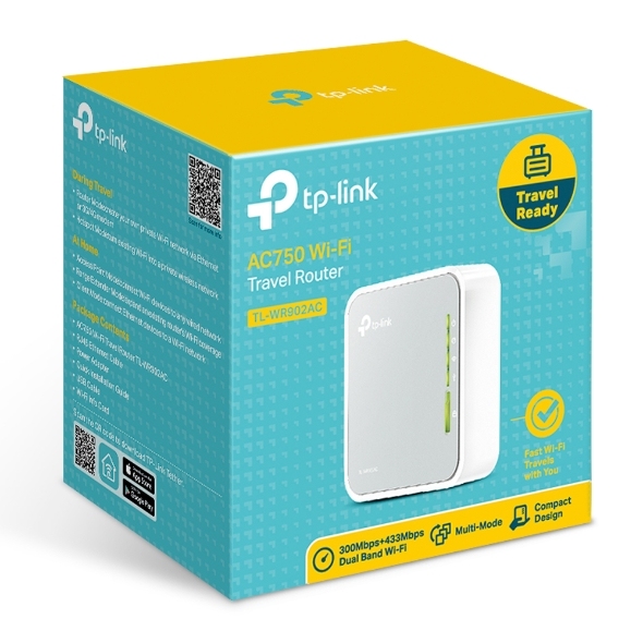 AC750 TL-WR902AC Wireless Travel Router with Firewall VoIP VPN Functions