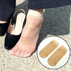 WFFN 8UF calze invernali invernali alla caviglia 5 paia di motivi di carattere in Nylon color carne traslucido taglia unica - Product Image 1