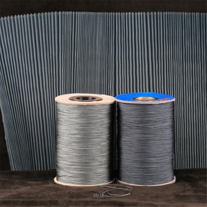 Modern 0.7mm Wear Resistant Polyester Pull Cord Pleated Mesh Gray Black Rope Thread for Plisse Mosquito <strong>Net</strong> Folded Wire - Product Image 6