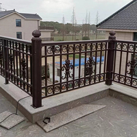 Clôture de jardin extérieure personnalisée en aluminium Runyuan, clôture de mur de séparation pour cour arrière