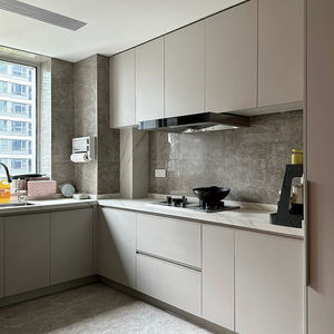 OEM модульный полный комплект кухонный шкаф для хранения деревянная стена кухонный шкаф мебель с островом - Product Image 2