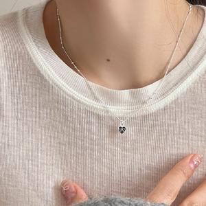 Collier pendentif en argent pur S925, ombre de rêve, elfe, jade naturel, mousse d'eau, fleur de fée, petit ange, verre de glace haute qualité - Product Image 2