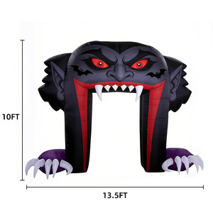 Arche géante gonflable en forme de chapeau de sorcière, une entrée massive pour sorcières, idéale pour les maisons hantées et les événements de déguisement. - Product Image 1
