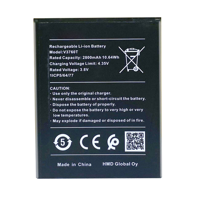 2800mAh V3760T Battery for Nokia C2 High Quality Original logo