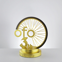 Souvenir de la 3ème Anniversaire : Récompense de Beauté Moderne en Forme de Grande Roue, Cadeau Personnalisé avec Technique de Moulage Métallique