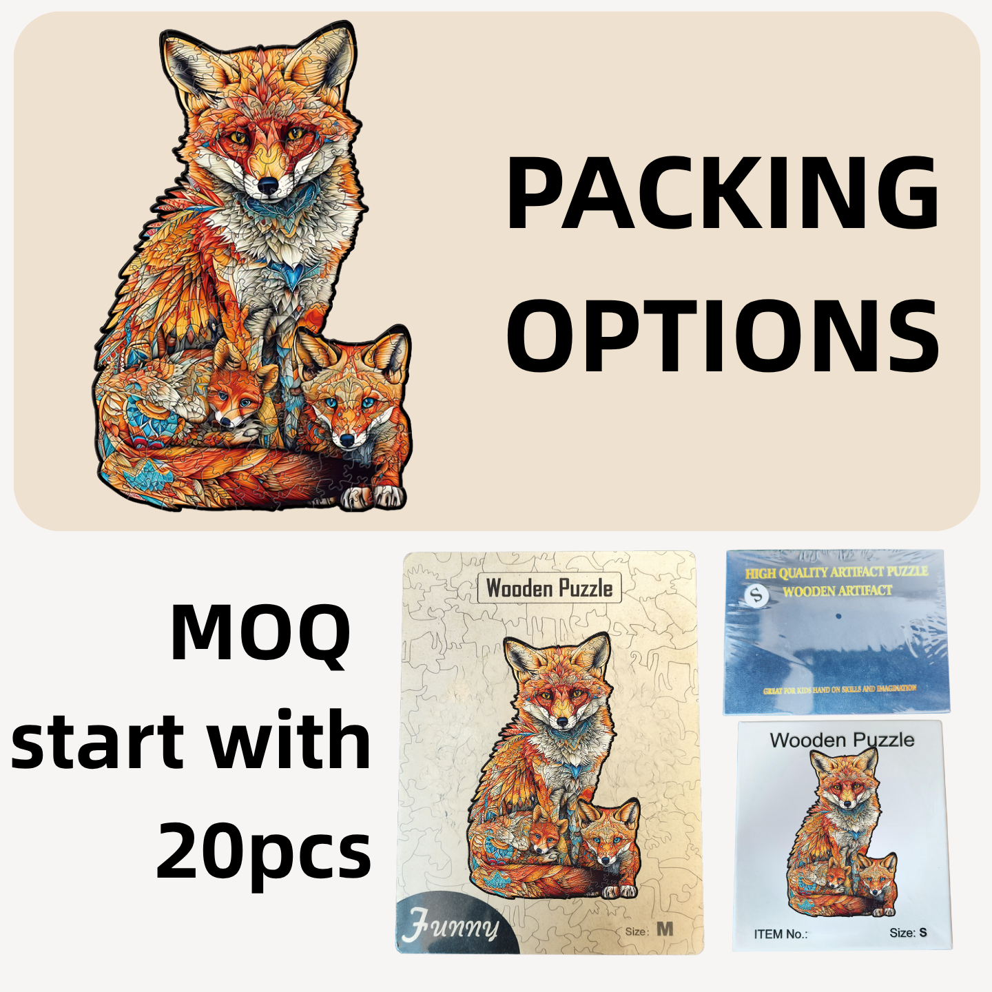 Animal Wooden Jigsaw Puzzles