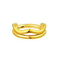 Anneau segmenté articulé en titane ASTM F136 pour piercing corporel, bijoux tendance
