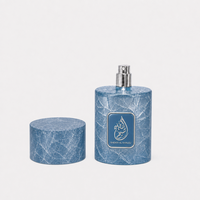 Parfum unisexe Blue Ice Textured Glass, senteur fraîche de citron et menthe, longue tenue, Eau de Parfum 100ml